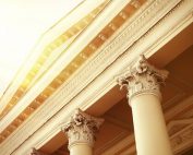 courthouse pillars in the sun