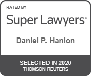 Daniel P Hanlon, Thompson Reuters Super Lawyers badge Daniel P Hanlon, Thompson Reuters Super Lawyers badge