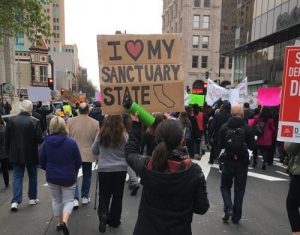 sanctuary state protest sign sanctuary state protest sign
