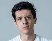 serious young hispanic man