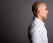 profile of a young hispanic man